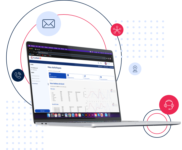 Custom iD : solution marketing de fiche contact digitale et carte NFC -V-Card- P3M Project -103