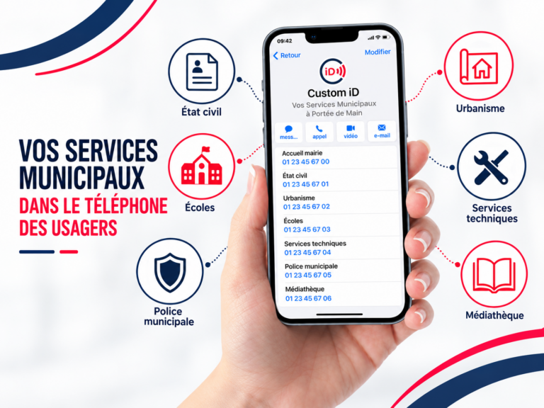 Fiche contact digitale pour mairie et collectivité - Custom iD
